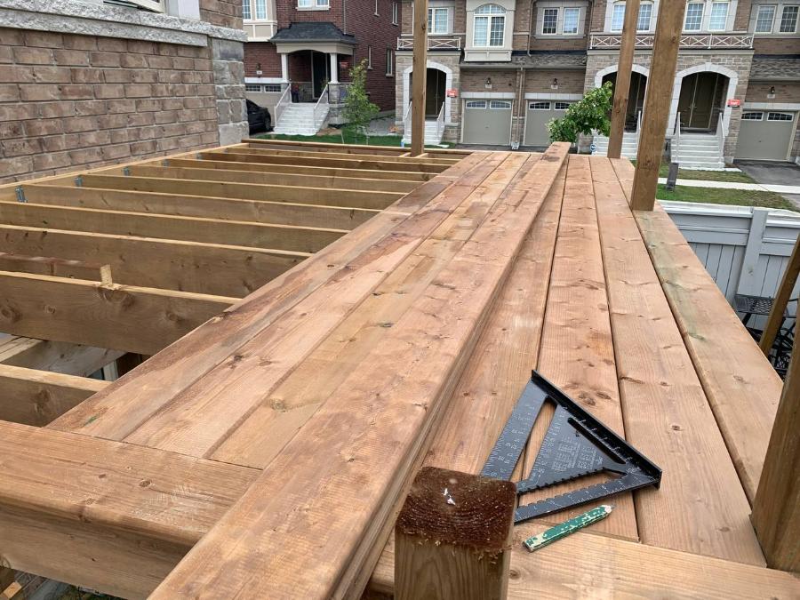 Pressure Treated Wood Deck Multi Level (4)